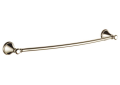 DELTA® 79724-PN Cassidy™ Towel Bar, 24 in L Bar, 4-1/2 in OAD x 2-1/2 in OAH, Brass, Nickel Plated, Import