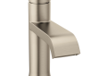 Moen® 6702BN 6702 Genta™ Bathroom Faucet, Commercial, 1.2 gpm Flow Rate, 4-1/16 in H Spout, 1 Handles, Pop-Up Drain, 1 or 3 Faucet Holes, Brushed Nickel