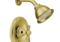 Moen® T3112P Shower Trim Only, 2.5 gpm Shower, Polished Brass
