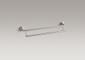 Kohler® 10553-BN Double Towel Bar, Devonshire®, 24 in L Bar, 5-7/8 in OAD x 4 in OAH, Metal, Vibrant® Brushed Nickel