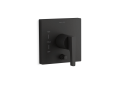 Kohler® T99762-4-BL Valve Trim With Push-Button Diverter and Lever Handle, Matte Black