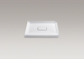 Kohler® 9396-0 Archer® Single Threshold Shower Base With Removable Cover, White, Center Drain, 36 in L x 36 in W x 3-11/16 in D