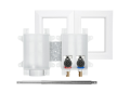 Sioux Chief 696-2303MF OxBox 1/2 inch Male x 1/2 inch Sweat Washing Machine Outlet Box with Quarter Turn Valves