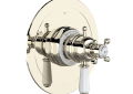 Rohl U.TEW23W1L-PN Edwardian 1/2" Thermostatic & Pressure Balance Trim with 3 Functions (Shared) with Lever Handle - Polished Nickel