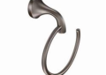 Moen® YB2886ORB Hand Towel Ring, Eva®, 7.074 in Ring, 3.42 in OAD x 7.64 in OAH, Oil Rubbed Bronze, Import