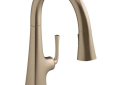 Kohler® 22063-BV 22063 Graze® Pull-Down Kitchen Faucet, 1.5 gpm Flow Rate, Vibrant Brushed Bronze, 1 Handles, Function: Touch Control