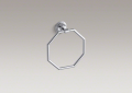 Kohler® 13112-CP Towel Ring, Pinstripe®, 2-11/16 in OAD x 8-3/8 in OAH, Metal, Polished Chrome