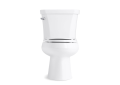 Kohler® 3998-U-0 2-Piece Toilet, Wellworth®, Elongated Bowl, 14-1/2 in H Rim, 12 in Rough-In, 1.28 gpf, White