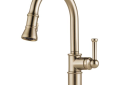 Brizo® DIAMOND™ Seal 63025LF-GL Artesso® Seal Kitchen Faucet, 1.8 gpm Flow Rate, Luxe Gold, 1 Handles, Function: Traditional