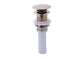Brizo® RP72413PN Pushbutton Activated Pop-Up Drain Assembly, Polished Nickel, Brass Drain