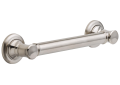 DELTA® 41612-SS Traditional Decorative Grab Bar, 12 in L x 1-1/4 in Dia, Stainless Steel, Import