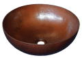 Native Trails CPS263 Vessel Bathroom Sink, Maestro Round, Round Shape, 16 in OD x 6-1/2 in H, Copper, Antique Copper, Import