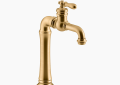 Kohler K-99268-2MB Artifacts(R) Gentleman's(R) Single-Handle Bar Sink Faucet - Vibrant Brushed Moderne Brass