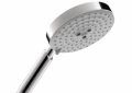 Hansgrohe 28519001 Raindance S 150 AIR 3-Jet Hand Shower, 2.5 gpm Flow Rate, 3 Sprays, 5-3/8 in Dia Head, 1/2 in Connection