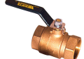 WATTS® 0792524 LFFBV 2-Piece Ball Valve, 1/2 in Nominal, MNPT End Style, Silicon Bronze Body, Full Port, Virgin PTFE Thrust Washer/Stem Packing Softgoods, Import