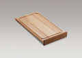Kohler® 2989-NA Universal Countertop Cutting Board, 22-3/4 in L x 12 in W x 2-3/4 in THK, Hardwood