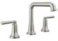DELTA® 3536-SSMPU-DST Bathroom Faucet, 1.2 gpm Flow Rate, 4.938 in H Spout, 10, 11, 12, 13, 14, 15, 16, 4, 5, 6, 7, 8, 9 in Center, Stainless, 2 Handles, Push Pop-Up Drain