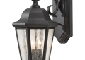Sea Gull OL5901BK Martinsville 2 Light 15 inch Black Outdoor Wall Sconce