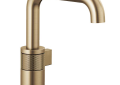 Brizo® 65035LF-GL Litze™ Lavatory Faucet, Commercial, 1.5 gpm Flow Rate, 5-9/16 in H Spout, 1 Handles, 1 Faucet Holes, Luxe Gold, Function: Traditional