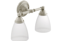Moen® YB2262BN Brantford™ Bath Light, 120 V AC, Brushed Nickel Housing, Import