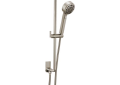 Brizo® 88798-NK Levoir™ Multi-Function Hand Shower With 23-25/32 in L Slide Bar, 3-15/16 in Dia, 1.75 gpm Flow Rate, 60 to 82 in L Hose, 1/2-14 NPSM Connection, Luxe Nickel, Import