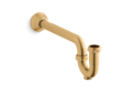 Kohler K-9018-2MB Adjustable P-trap with Long Tubing Outlet, 1-1/4" x 1-1/4" - Vibrant Brushed Moderne Brass
