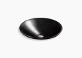 Kohler K-75748-FP2-7 Sartorial(TM) Paisley Carillon(R) Round Vessel Bathroom Sink - Black Black(TM)