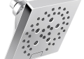 DELTA® 52664-PR Universal Showerhead With H2Okinetic® Technology and Touch-Clean® Technology, 1.75 gpm Max Flow, 5 Sprays, 5-13/16 in L x 5-13/16 in W x 3-15/16 in H Head, Import