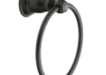 Moen® YB5486WR Hand Towel Ring, Kingsley®, 6.38 in Ring, 3-1/4 in OAD x 7.24 in OAH, Wrought Iron, Import