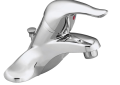 Moen® L64621 Chateau® Centerset Bathroom Faucet, Polished Chrome, 1 Handles, 50/50 Pop-Up Drain, 1.5 gpm Flow Rate