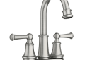 Moen 84162SRN Brecklyn Spot Resist Two-Handle High Arc Bathroom Faucet - Brushed Nickel
