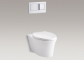 Kohler® 6299-0 1-Piece Toilet, Veil®, Elongated Bowl, 13 in H Rim, 12 in Rough-In, 2.5 gpm, White
