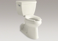 Kohler® 3578-96 2-Piece Toilet, Barrington™ Comfort Height®, Elongated Bowl, 17 in H Rim, 4 in Rough-In, 1 gpf, Biscuit