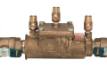 Watts LF007M1-QT 0063235 2 inch Female Lead Free Bronze Body Double Check Backflow Preventer with Quarter Turn Valves