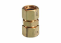 TracPipe® Counterstrike® AutoFlare® FGP-CPLG-500 Coupling, 1/2 in Nominal, AutoFlare x TracPipe® PS-II/CounterStrike® End Style, 2-1/16 in L, Brass