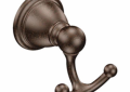 Moen® YB2203ORB Brantford™ Double Traditional Robe Hook, (2) Hooks, 2.76 in OAH 2.04 in OAW 2.44 in OAD, Import