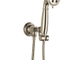 Brizo® 88861-PN Rook™ Hand Shower, 3-Function Shower Head, 2 gpm Flow Rate, 60 to 82 in L Hose, 1/2-14 NPSM Connection, Polished Nickel, Import