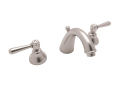Rohl A2707LMSTN-2 Verona C-Spout Widespread Bathroom Faucet With Pop-up - Satin Nickel