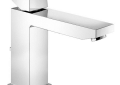 GROHE 23670000 Eurocube® Centerset Lavatory Faucet With Temperature Limiter, 1.5 gpm Flow Rate, 4.313 in H Spout, 1 Handles, Pop-Up Drain, 1 Faucet Holes, StarLight® Polished Chrome, Function: Traditional