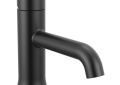 DELTA® 559LF-BLMPU Trinsic® Centerset Lavatory Faucet, 1.2 gpm Flow Rate, 1 Handles, Metal Pop-Up Drain, 1 Faucet Holes, Matte Black, Function: Traditional