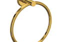 Rohl LO4ULB Lombardia Wall Mount Towel Ring - Unlacquered Brass