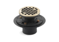 Kohler® 9135-AF ClearFlo™ Round Shower Drain, PVC/Brass Drain