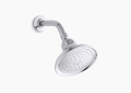 Kohler® 10391-AK-CP Single Function Shower Head With Katalyst® Air-Induction Spray, Devonshire®, 2.5 gpm Minimum, 1 Spray, Wall Mount