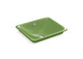 Kohler® 5400-PFG-34 Bathroom Sink, Enameled Cast Iron, Fresh Green Exterior with Fresh Green Interior
