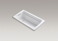 Kohler® 1123-0 Archer® Bathtub With Reversible Drain, Archer®, Soaking, Rectangle Shape, 60 in L x 32 in W, End Drain, White
