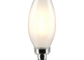 SATCO® S21278 Candle Bulb, 5.5 W, 60 W Incandescent Equivalent, E12 Lamp Base, B11 Shape, 500 Lumens