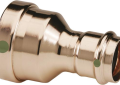Viega 20700 ProPress XL-C 2-1/2 inch Press x 2 inch Press Copper Coupling with EPDM Sealing Elements