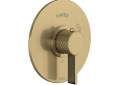 Rohl TTE13W1LMAG Tenerife 3/4" Thermostatic Trim without Volume Control with Lever Handle - Antique Gold