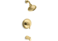 Kohler® TS395-4-PB Bath/Shower Valve Trim, 2.5 gpm Shower, Vibrant® Polished Brass