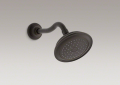Kohler® 72773-2BZ Artifacts® Single-Function Shower Head, 2.5 gpm Min, 1 Sprays, Wall Mount